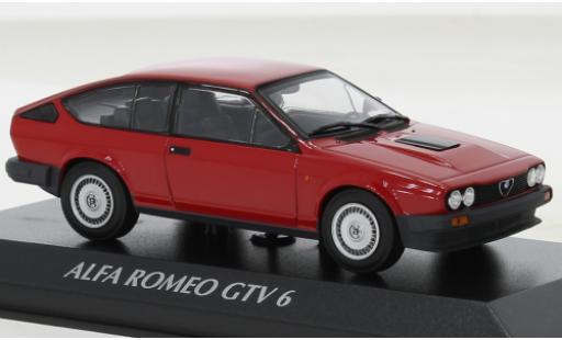Diecast model cars Alfa Romeo Alfetta gtv6 V6 metallise red 1983 1/43 Maxichamps