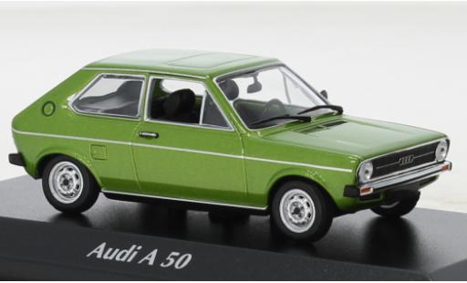 Diecast model cars Audi 50 citadine metallise green 1975 1/43 Maxichamps