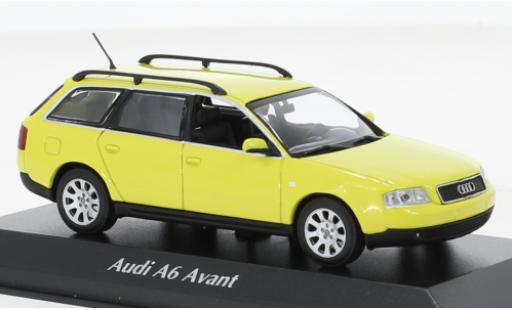 Diecast model cars Audi A6 avant yellow 1997 1/43 Maxichamps