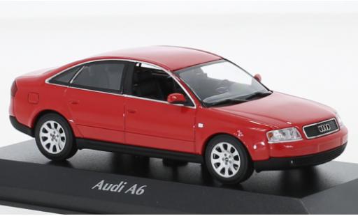 Diecast model cars Audi A6 berline red 1997 1/43 Maxichamps