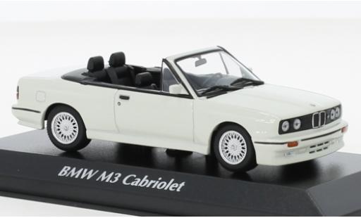 Diecast model cars Bmw M3 Cabriolet (E30) Convertible white 1988 1/43 Maxichamps
