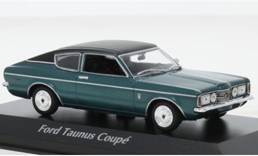 Diecast model cars Ford Taunus TC1 (TC I) Coupe metallise green 1970 1/43 Maxichamps