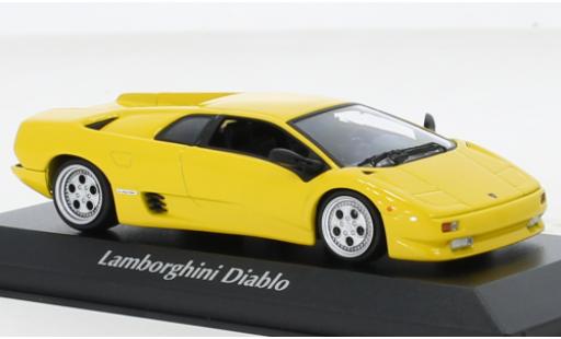 Diecast model cars Lamborghini Diablo Base yellow 1994 1/43 Maxichamps