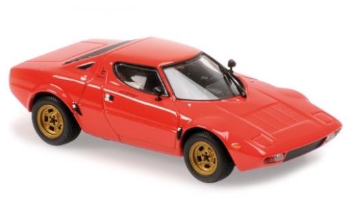 Diecast model cars Lancia Stratos Base red 1974 1/43 Maxichamps