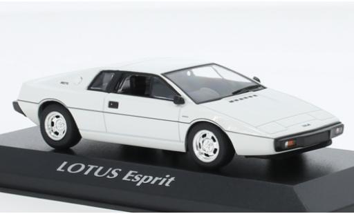 Diecast model cars Lotus Esprit Base Turbo white 1978 1/43 Maxichamps