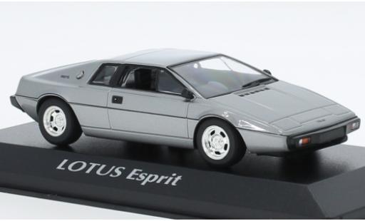 Diecast model cars Lotus Esprit Base Turbo metallise grey 1978 1/43 Maxichamps