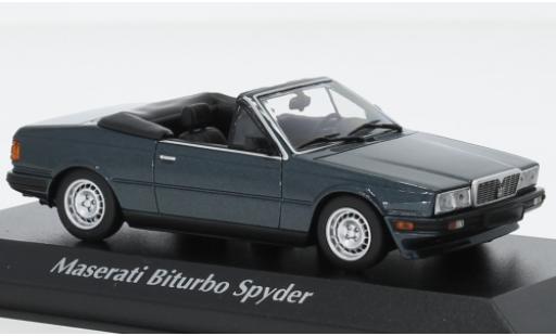 Diecast model cars Maserati Biturbo Spyder metallise green 1982 1/43 Maxichamps