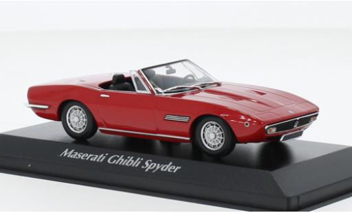 Diecast model cars Maserati Ghibli spyder red 1969 1/43 Maxichamps