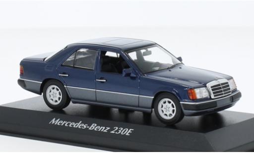 Diecast model cars Mercedes 230 Base E (W124) metallise blue 1991 1/43 Maxichamps