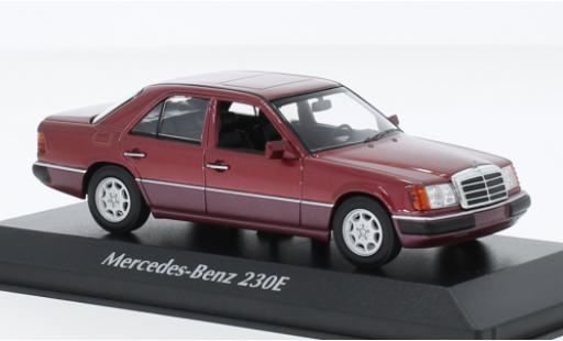 Diecast model cars Mercedes 230 Base E (W124) metallise red 1991 1/43 Maxichamps