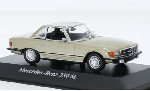 Diecast model cars Mercedes 350 Base SL Hardtop (R107) metallise beige 1974 1/43 Maxichamps