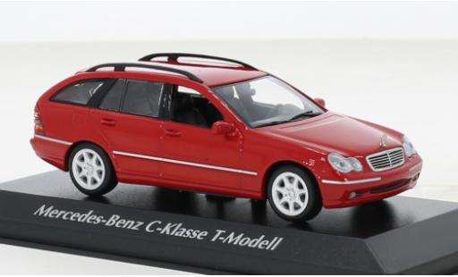Diecast model cars Mercedes Classe C T-Modell (S203) red 2001 1/43 Maxichamps