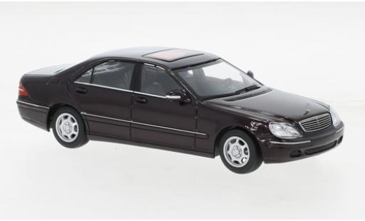 Diecast model cars Mercedes Classe S Base (W220) metallise red 1998 1/43 Maxichamps