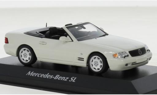 Diecast model cars Mercedes Classe SL Base (R129) white 1999 1/43 Maxichamps