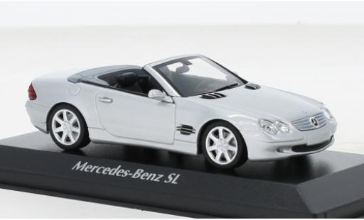 Diecast model cars Mercedes Classe SL Base (R230) grey 2001 1/43 Maxichamps