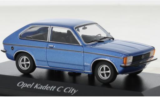 Diecast model cars Opel Kadett C City C blue 1978 1/43 Maxichamps
