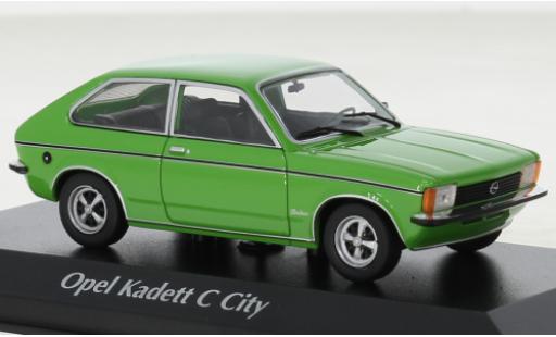 Diecast model cars Opel Kadett C City C green 1978 1/43 Maxichamps