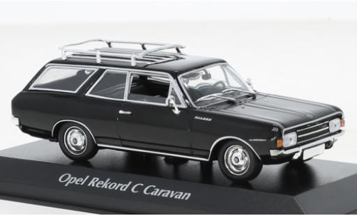 Diecast model cars Opel Rekord C Caravan black 1968 1/43 Maxichamps