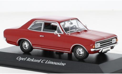 Diecast model cars Opel Rekord C red 1966 1/43 Maxichamps