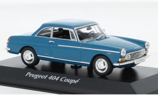 Diecast model cars Peugeot 404 Coupe blue 1962 1/43 Maxichamps