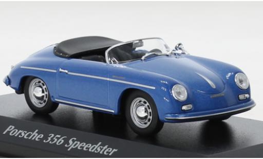 Diecast model cars Porsche 356 A A A Speedster metallise blue 1956 1/43 Maxichamps