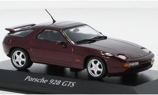 Diecast model cars Porsche 911 GTS metallise red 1991 1/43 Maxichamps