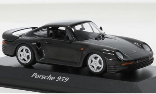Diecast model cars Porsche 959 Base metallise grey 1987 1/43 Maxichamps