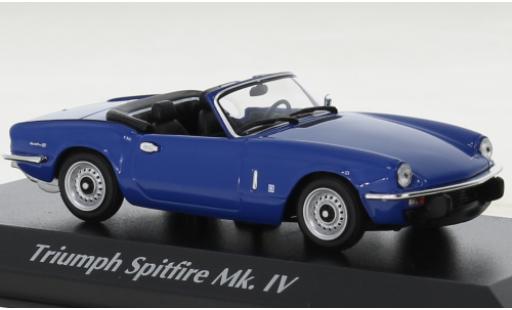 Diecast model cars Triumph Spitfire 1972 MK IV blue 1/43 Maxichamps