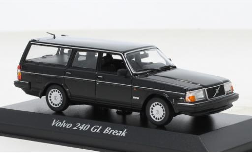 Diecast model cars Volvo 240 GL Estate black 1986 1/43 Maxichamps