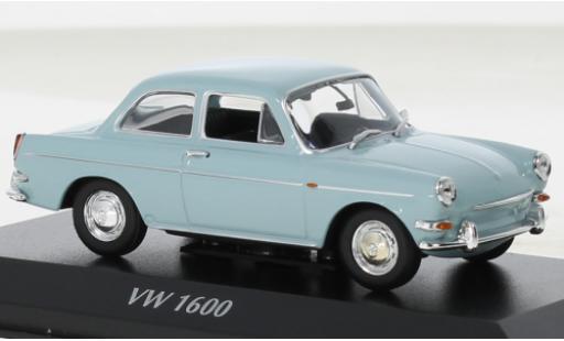 Diecast model cars Volkswagen 1600 Base metallise blue clair 1966 1/43 Maxichamps