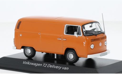 Diecast model cars Volkswagen T2 B fourgon orange 1972 1/43 Maxichamps