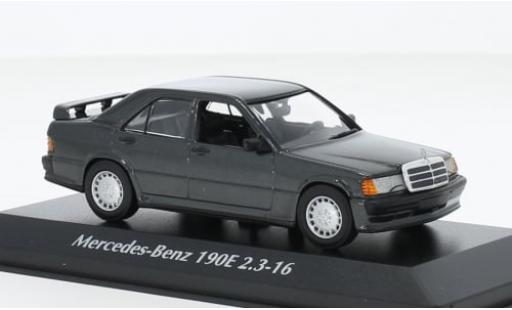Diecast model cars Mercedes 190 Base E (W201) 2.3-16 metallise black 1984 1/43 Maxichamps