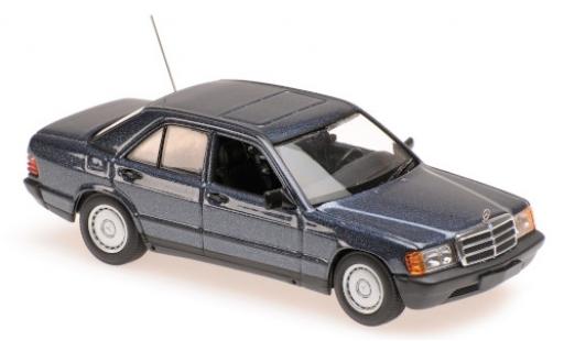 Diecast model cars Mercedes 190 Base E (W201) metallic blue 1984 1/43 Maxichamps