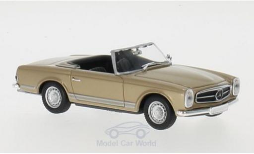 Diecast model cars Mercedes 230 Base SL gold 1965 1/43 Maxichamps