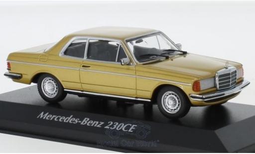 Diecast model cars Mercedes 230 Coupe CE (W123) gold 1976 1/43 Maxichamps