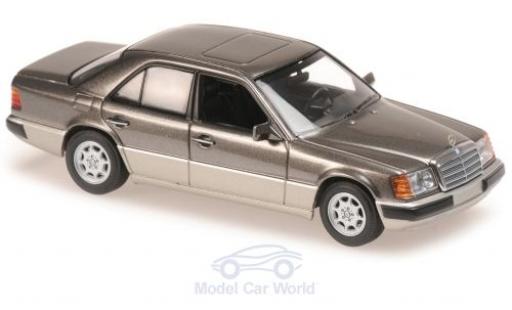 Diecast model cars Mercedes 230 Base E (W124) metallic grey 1991 1/43 Maxichamps