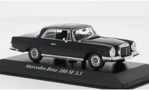 Diecast model cars Mercedes 280 Base SE 3.5 (W108) black 1970 1/43 Maxichamps