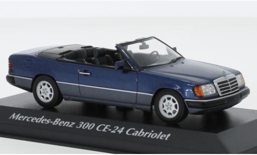 Diecast model cars Mercedes 300 Coupe CE-24 Convertible (A124) metallic blue 1991 1/43 Maxichamps