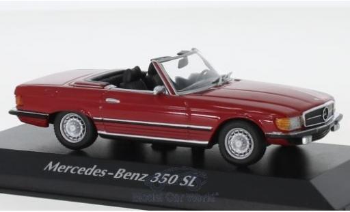 Diecast model cars Mercedes 350 Base SL (R107) red 1974 1/43 Maxichamps