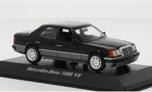 Diecast model cars Mercedes 500 Base E (W124) black 1991 1/43 Maxichamps