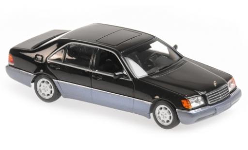 Diecast model cars Mercedes 600 Base SEL (W140) metallic black 1992 1/43 Maxichamps