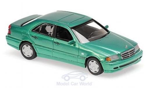 Diecast model cars Mercedes Classe C Base (W202) metallic green 1997 1/43 Maxichamps