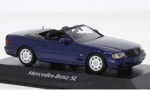 Diecast model cars Mercedes SL Base blue 1999 1/43 Maxichamps