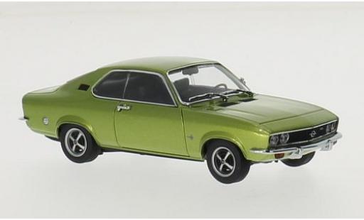 Diecast model cars Opel Manta A metallic green 1970 1/43 Maxichamps