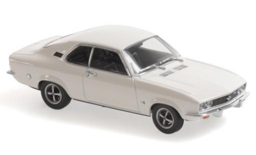 Diecast model cars Opel Manta A white 1970 1/43 Maxichamps