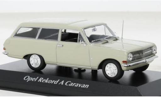 Diecast model cars Opel Rekord A Caravan beige 1962 1/43 Maxichamps