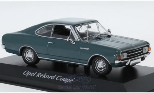 Diecast model cars Opel Rekord C Coupe blue 1966 1/43 Maxichamps