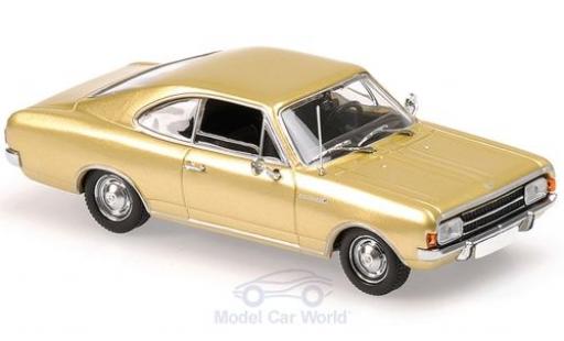 Diecast model cars Opel Rekord C Coupe gold 1966 1/43 Maxichamps