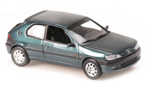 Diecast model cars Peugeot 306 Base metallic green 1998 1/43 Maxichamps