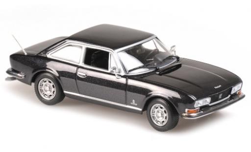 Diecast model cars Peugeot 504 Coupe metallic anthracite 1976 1/43 Maxichamps